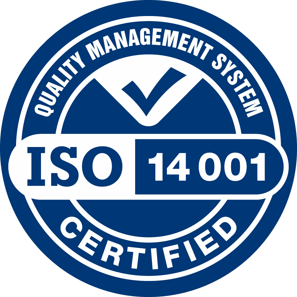 ISO 14001 environmental management system certification badge